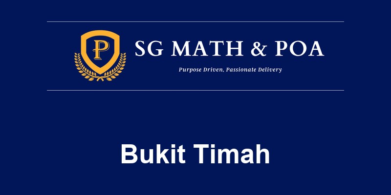 SG Math & POA ( Bukit Timah Shopping Centre @ Bukit Timah)