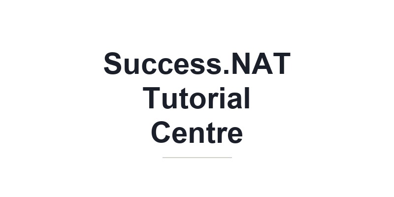 Success.NAT Tutorial Centre