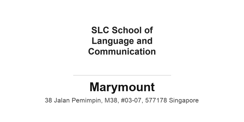 SLC School of Language and Communication (Marymount)