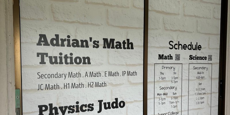 Adrian's Math Tuition (Kovan)