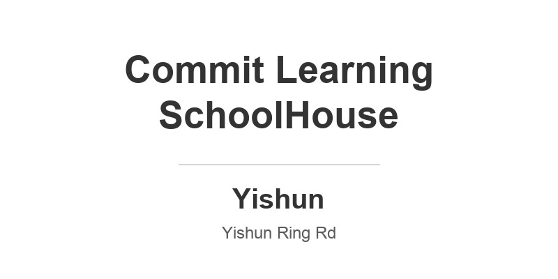 Commit Learning SchoolHouse (Yishun Primary School)