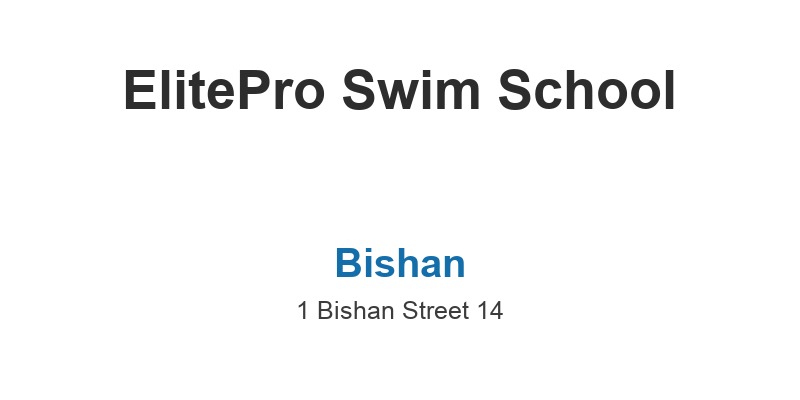 ElitePro Swim School (Bishan)