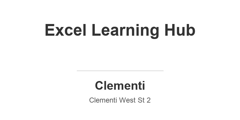 Excel Learning Hub