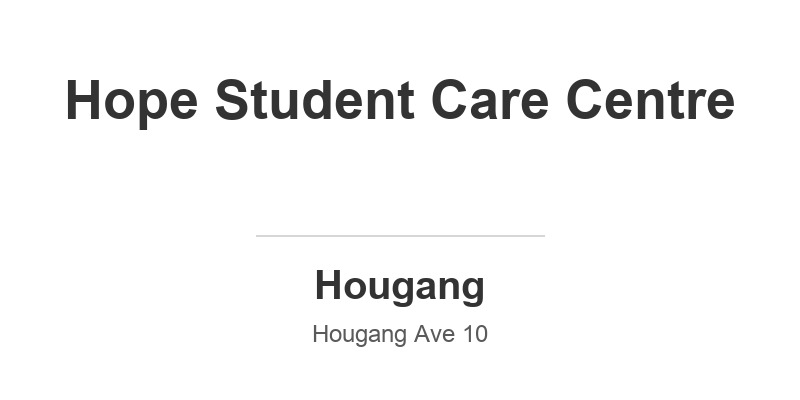 Hope Student Care Centre