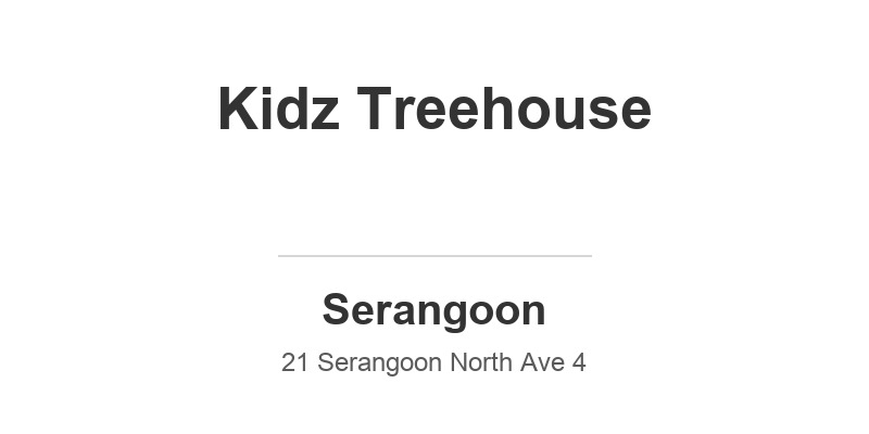 Kidz Treehouse (RS Rosyth School)