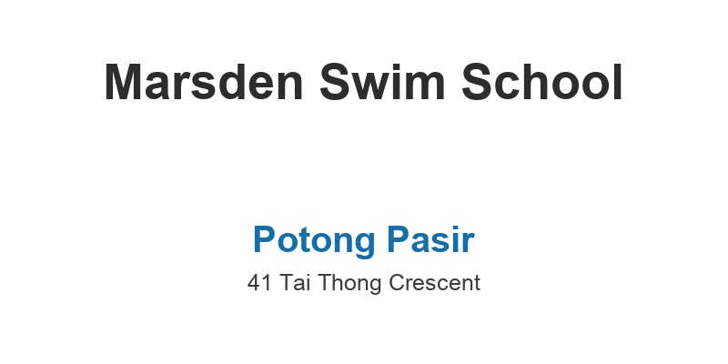 Marsden Swim School (Potong Pasir)
