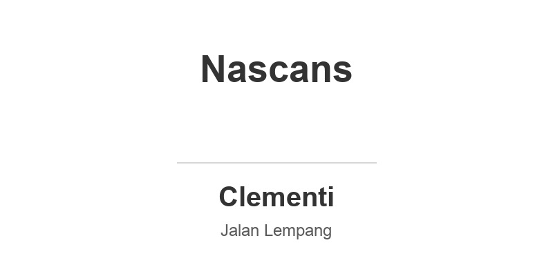 Nascans (Nan Hua Primary School)