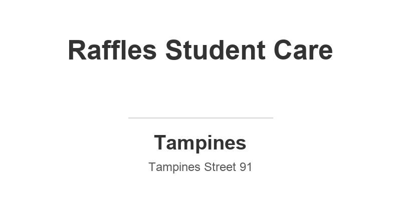 Raffles Student Care (Junyuan)