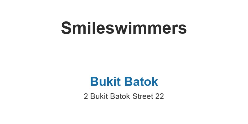 Smileswimmers (Bukit Batok)