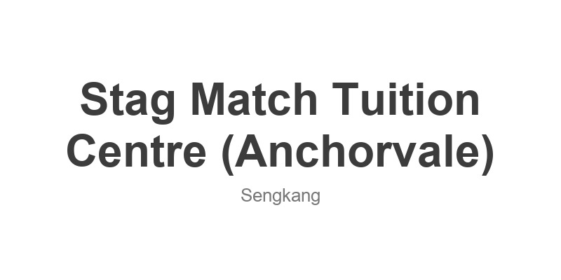 Stag Match Tuition Centre (Anchorvale)