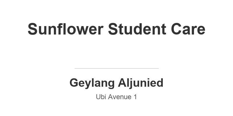 Sunflower Student Care