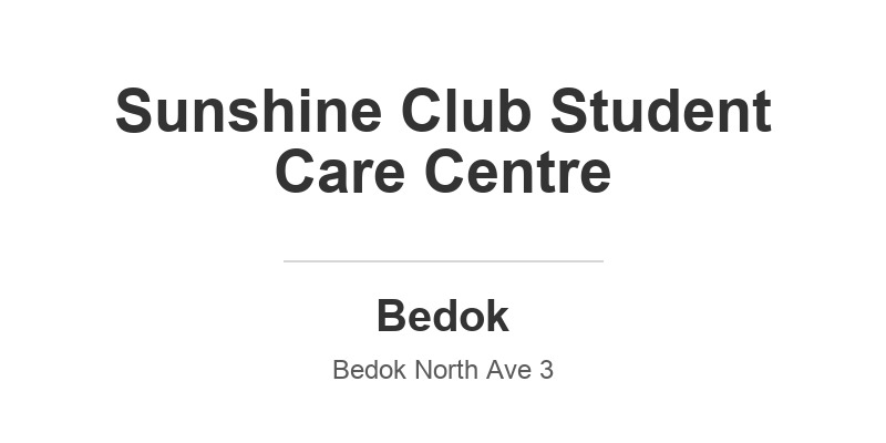 Sunshine Club Student Care Centre