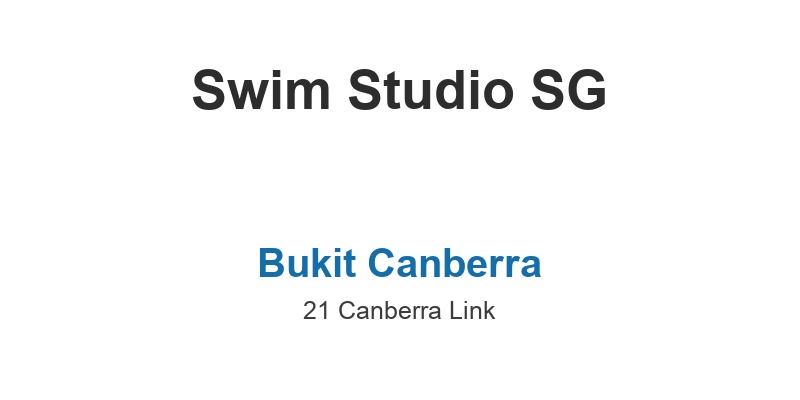 Swim Studio SG (Bukit Canberra)