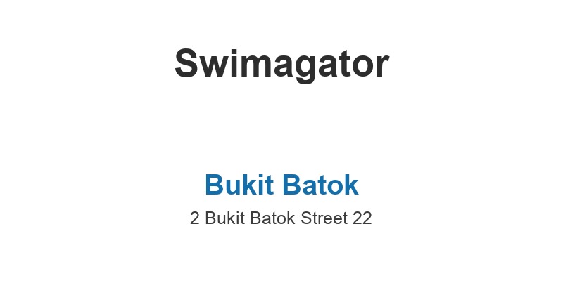 Swimagator (Bukit Batok)