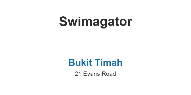 Swimagator (Bukit Timah)