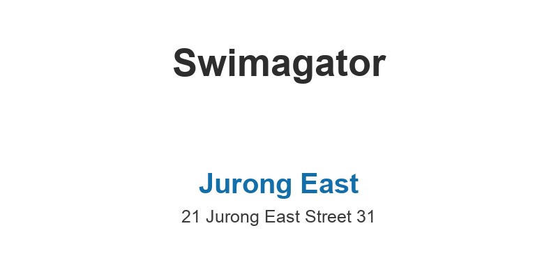 Swimagator (Jurong East)