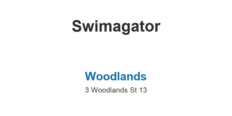 Swimagator (Woodlands)