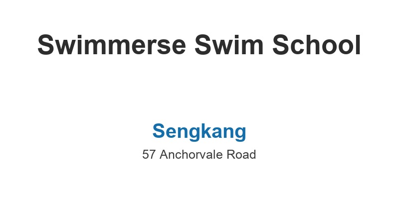 Swimmerse Swim School (Sengkang)